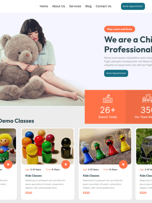 Kindergarten Playgroup WordPress 主题