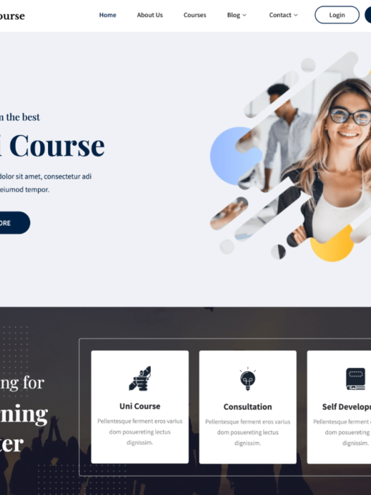 Uni Course WordPress 主题