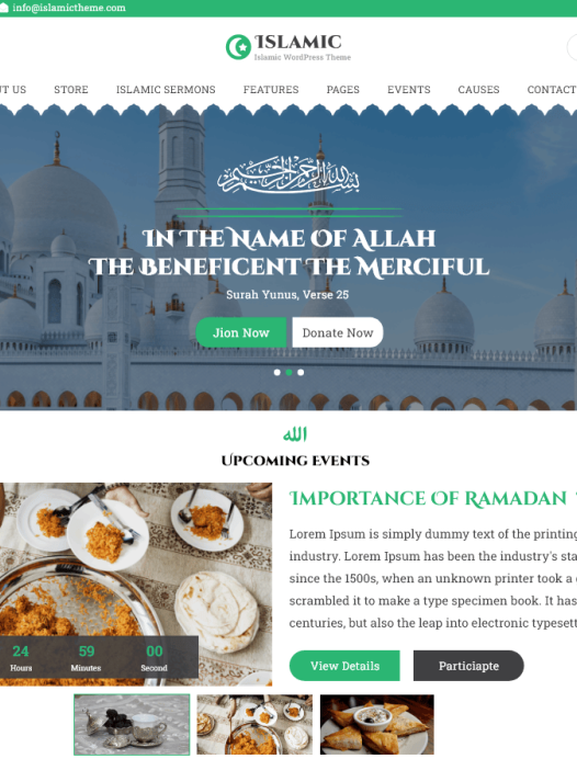 Islamic Center Mosque WordPress 主题