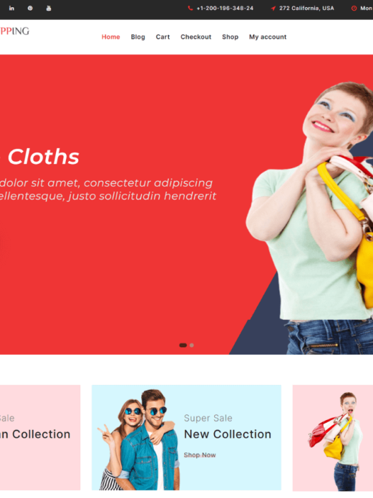 eShopping Cart WordPress 主题