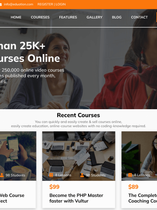 Educate Training Coach WordPress 主题