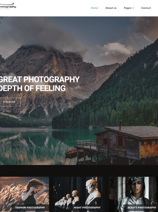 Photography Elementor WordPress 主题