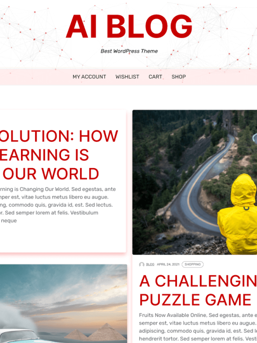Ai Blog WordPress 主题