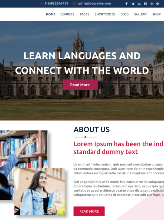 LMS Training Institute WordPress 主题