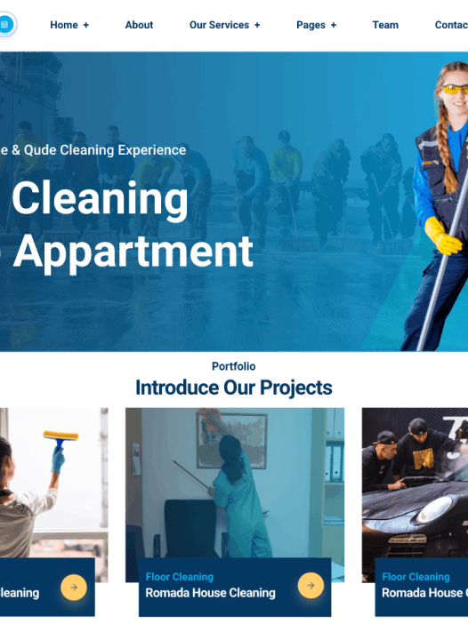 Professional Cleaning Company WordPress 主题