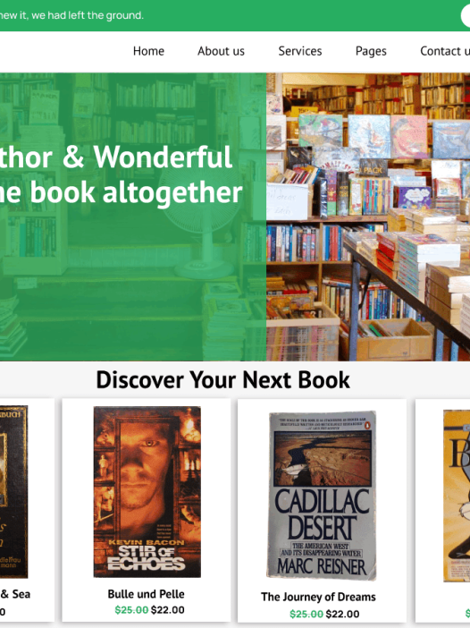 Ecommerce Bookshop WordPress 主题