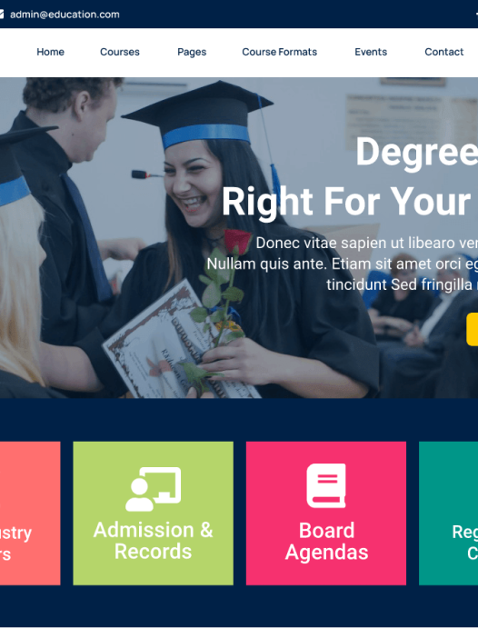 Elearning Academy Education WordPress 主题