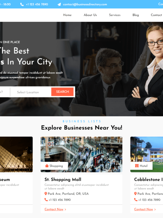 Business Directory Elementor WordPress 主题