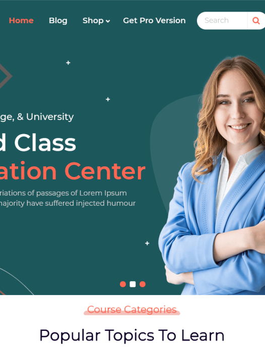 Eduvert WordPress 主题