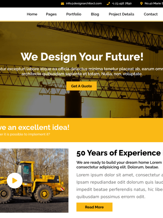 Civil Engineering WordPress 主题