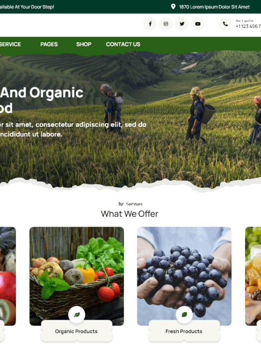 Green Farm Elementor WordPress 主题