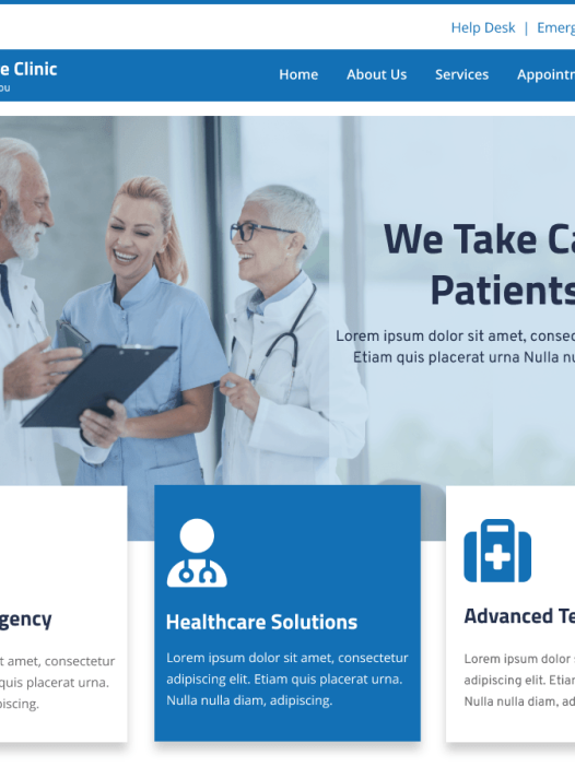 Healthcare Clinic WordPress 主题