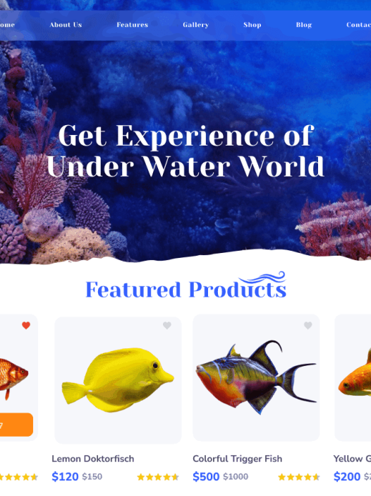 Fish Aquarium WordPress 主题