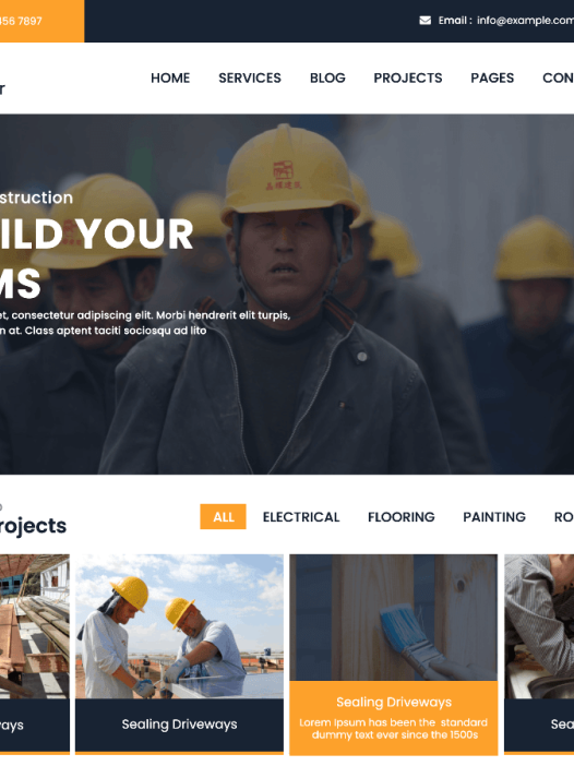 Roofing Contractor WordPress 主题
