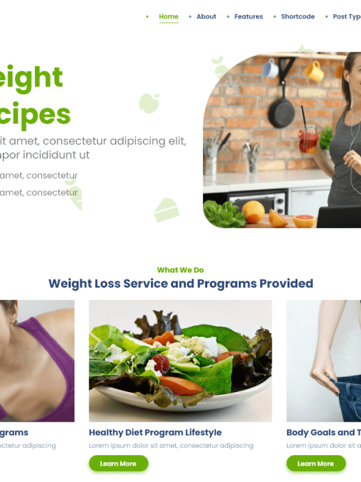 Weight Loss WordPress 主题
