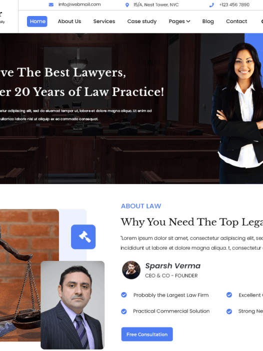 Law Advocate WordPress 主题