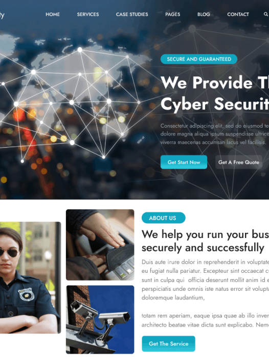 Cyber Security Services WordPress 主题