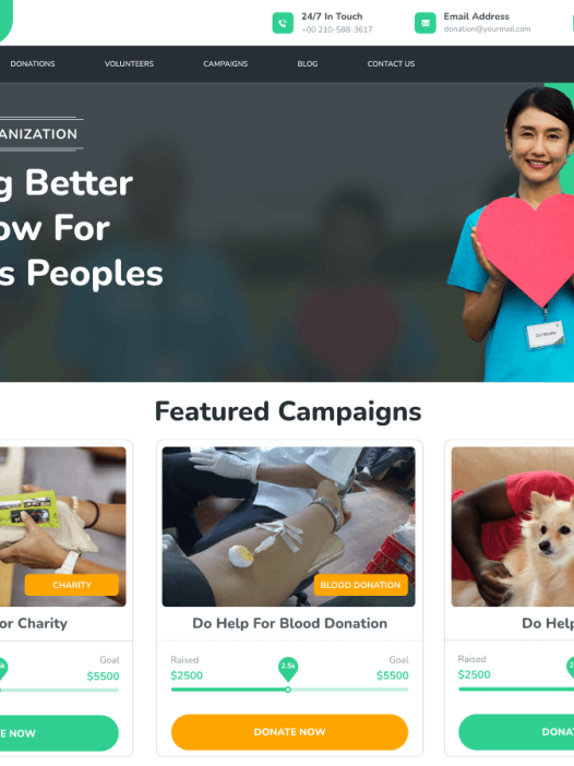 Nonprofit Organization WordPress 主题