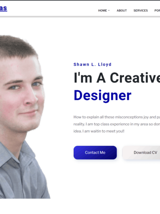 Portfolio Canvas WordPress 主题