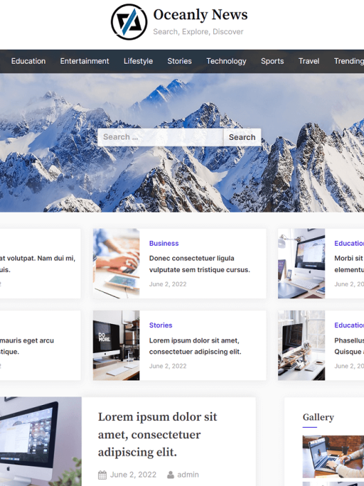 Oceanly News WordPress 主题