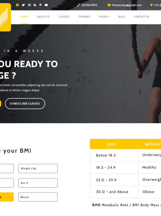 Fitness Crossfit WordPress 主题