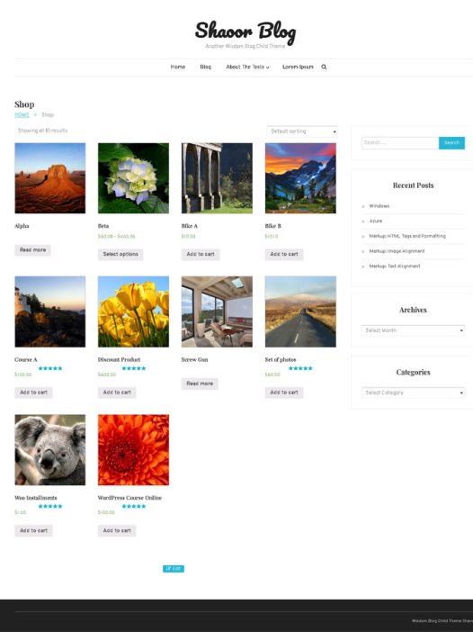 Shaoor WordPress 主题