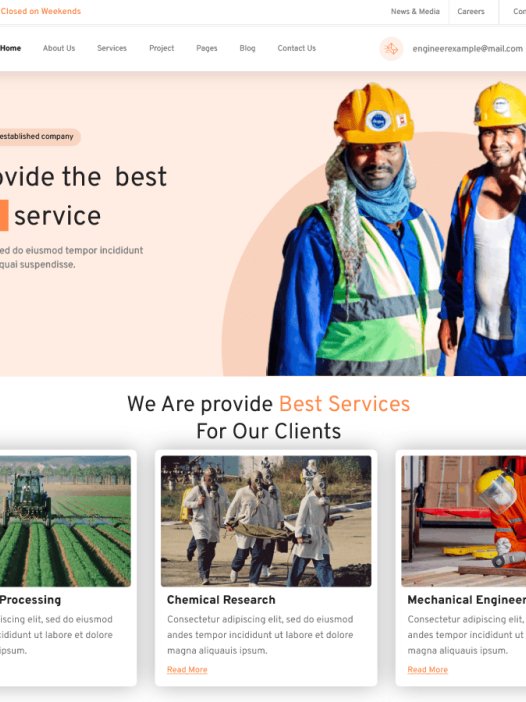 Engineering Manufacturing WordPress 主题