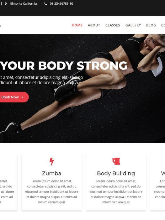 Fitness Hub WordPress 主题