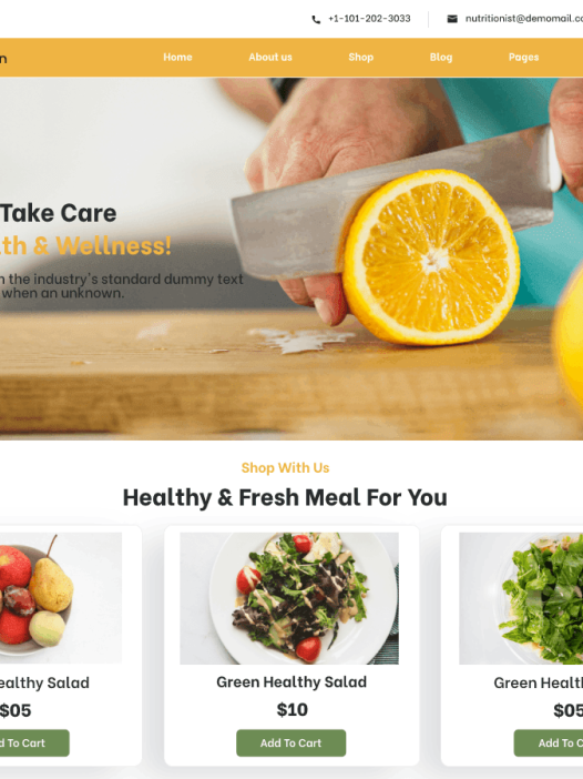 Fitmeal Dietitian WordPress 主题