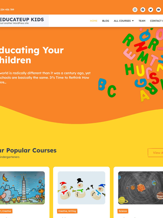 EducateUp Kids WordPress 主题