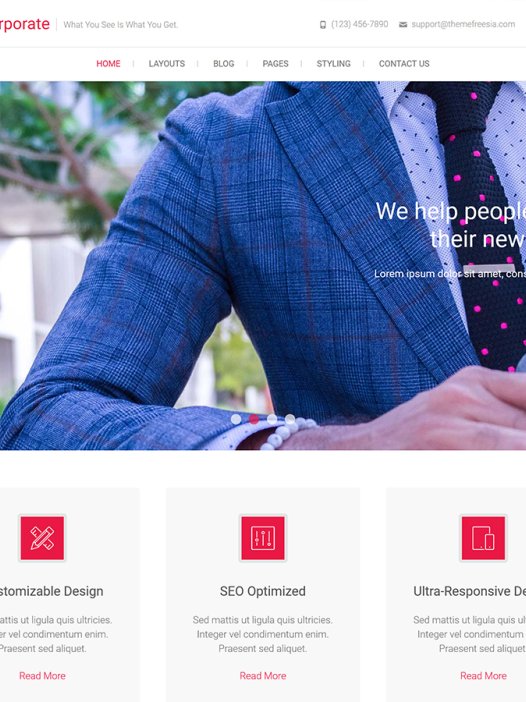 Freesia Corporate WordPress 主题