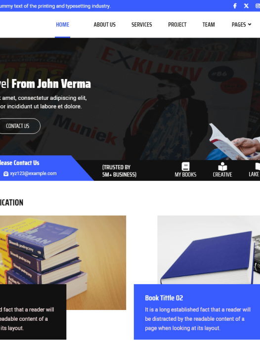 Book Publisher Agency WordPress 主题