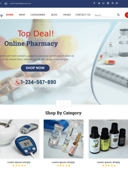Online Pharmacy WordPress 主题