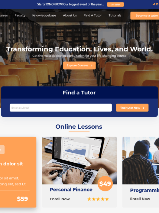 Online Tutor WordPress 主题