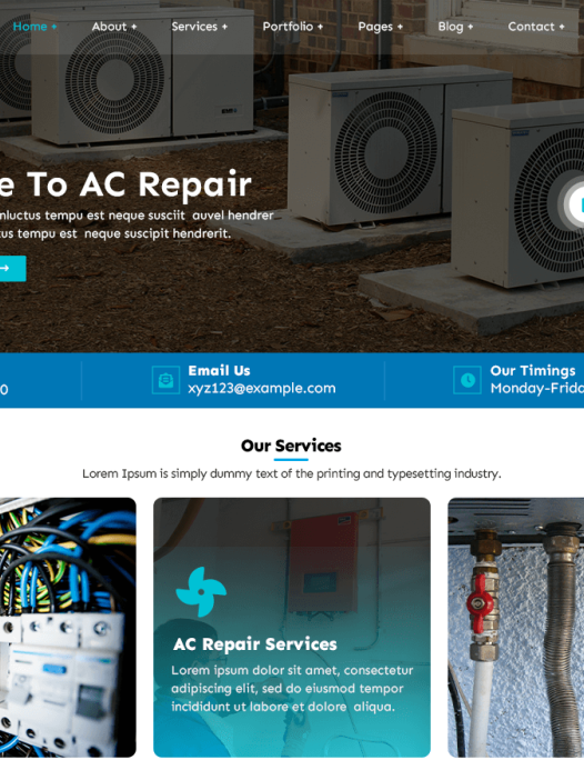 AC Repairing Services WordPress 主题