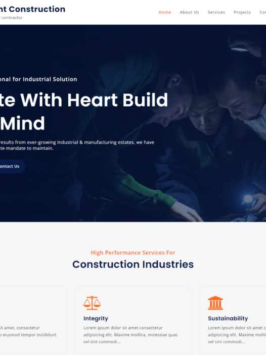 The Event Construction WordPress 主题
