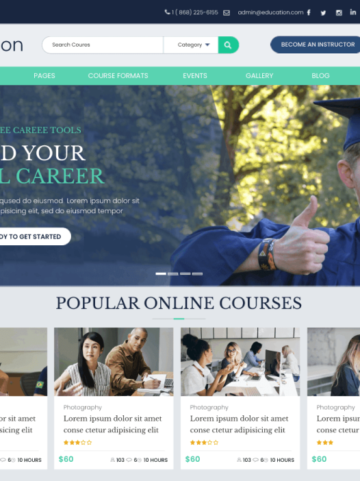 eLearning Education WordPress 主题