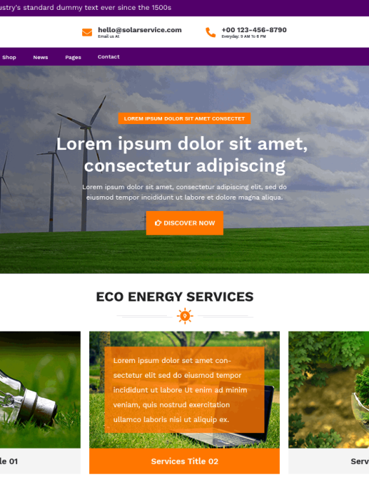Eco Energy WordPress 主题