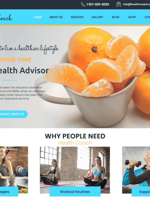 Fitness Coaching WordPress 主题