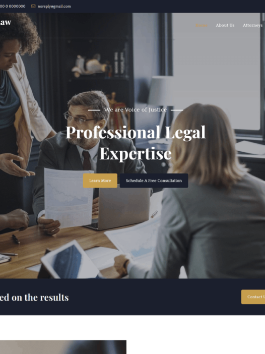 CorpoNotch Law WordPress 主题