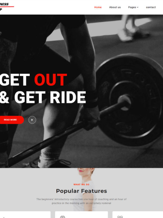 Gym Elementor WordPress 主题
