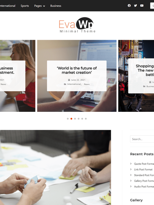 evaWp WordPress 主题