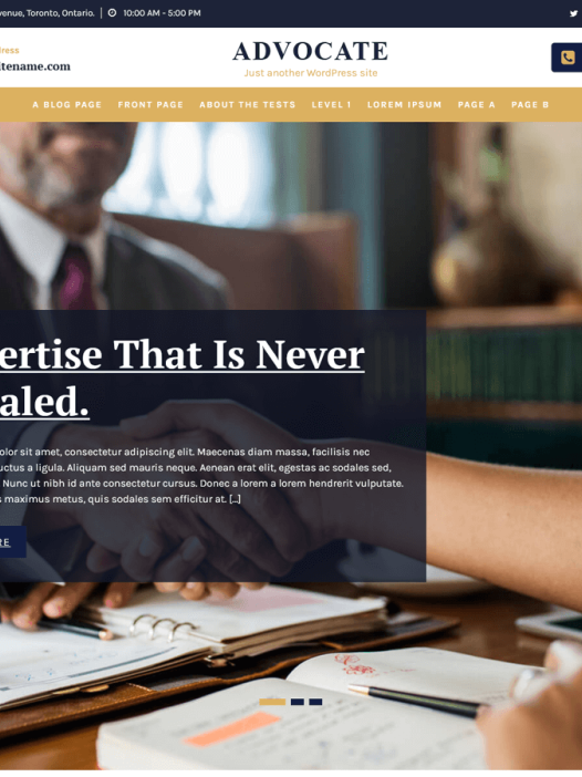 Advocate Lite WordPress 主题