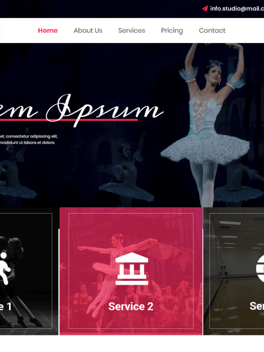 Steps Dance Academy WordPress 主题