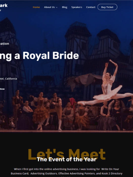 The Event Dark WordPress 主题