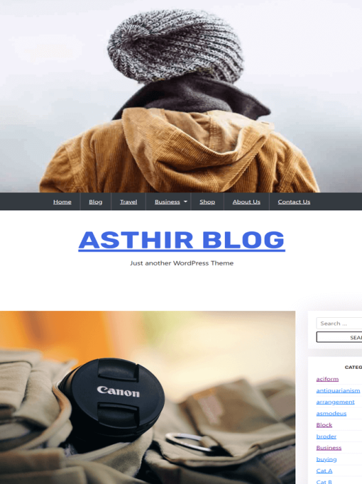Asthir Blog WordPress 主题