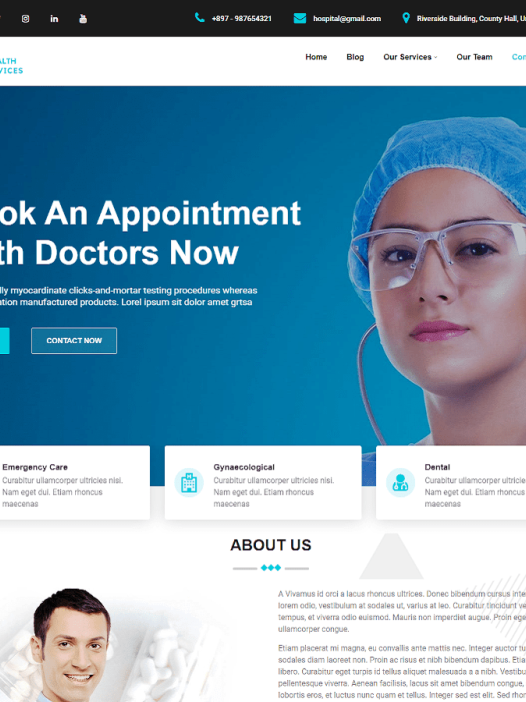 Health Service WordPress 主题