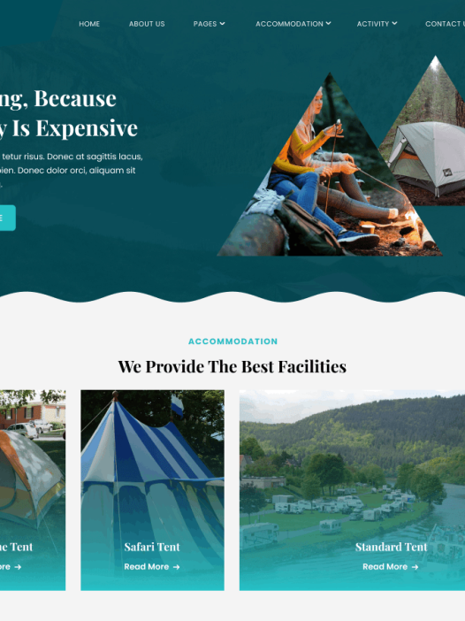 Camping Zone WordPress 主题