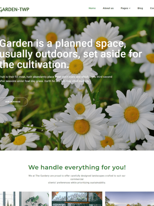 Garden Elementor WordPress 主题
