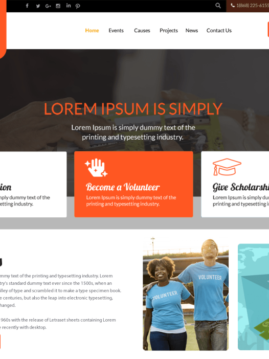 Charity Zone WordPress 主题